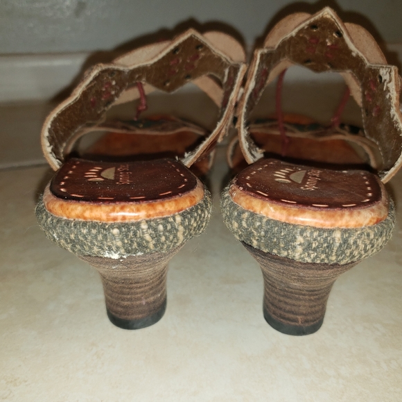 Spring step womens heels size 7 vintage brown - Picture 3 of 8